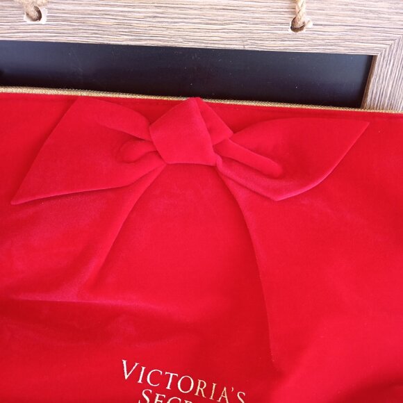 Sexy red velvet clutch evening bag pouch - Picture 3 of 11